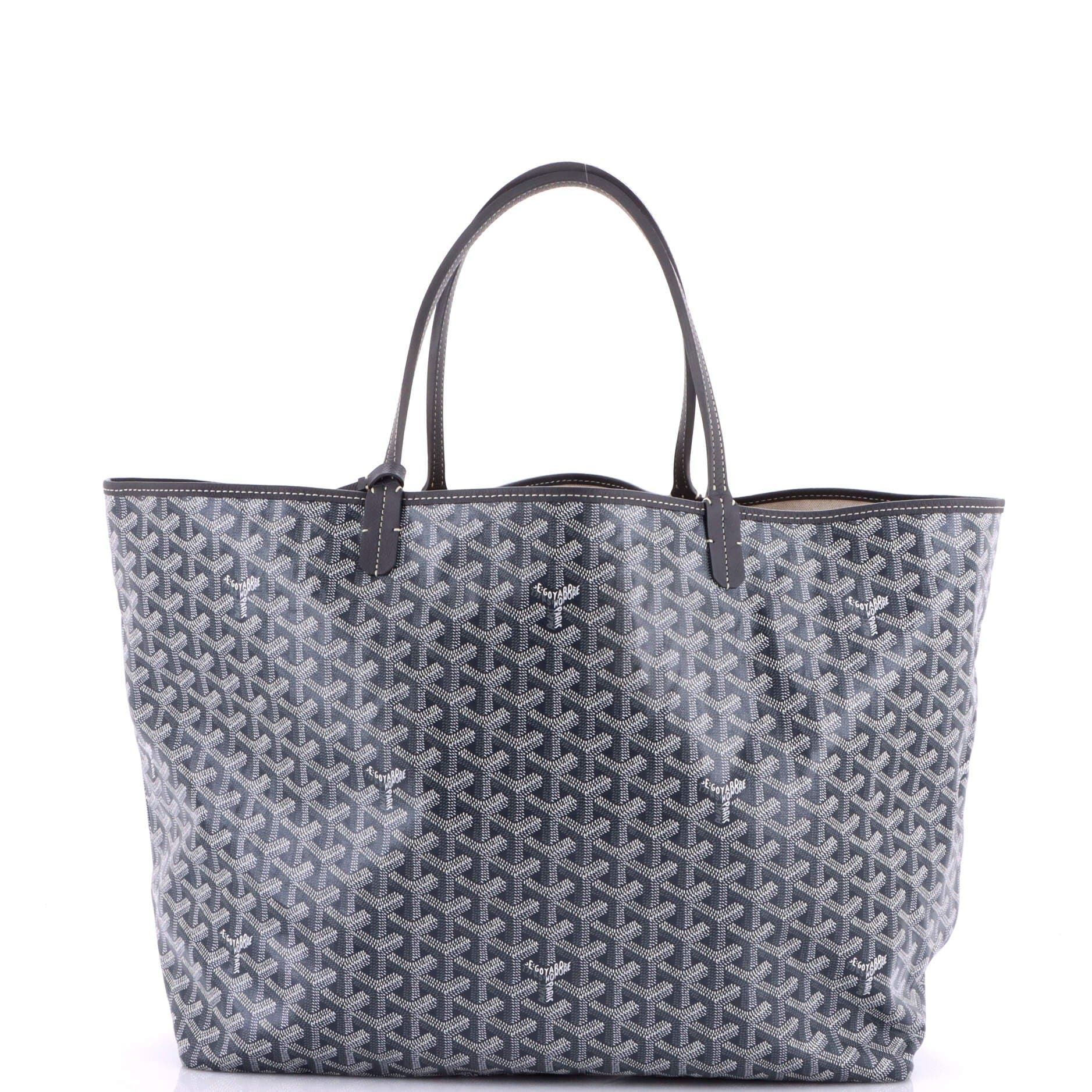 Pre-Owned Goyard Saint Louis Tote Coated Canvas GM, Alternate, color, Gray