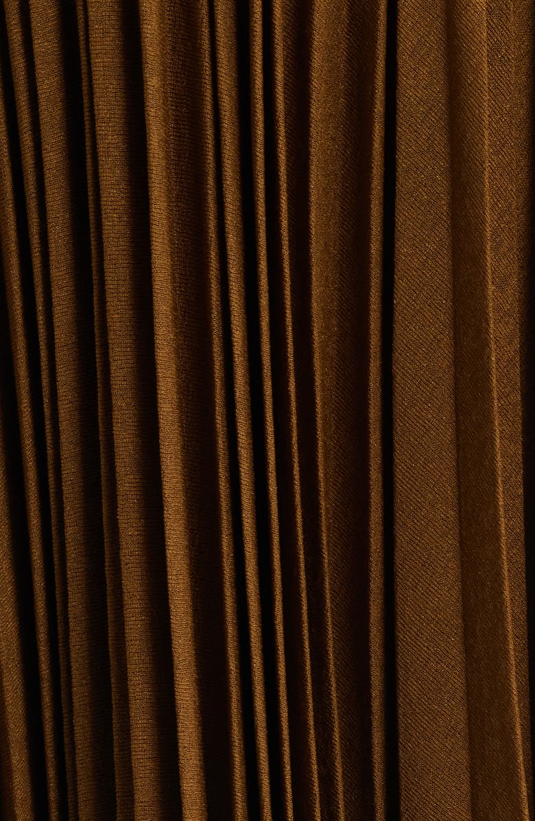 Proenza Schouler Eda Pleated Jersey Skirt, Alternate, color, Tobacco