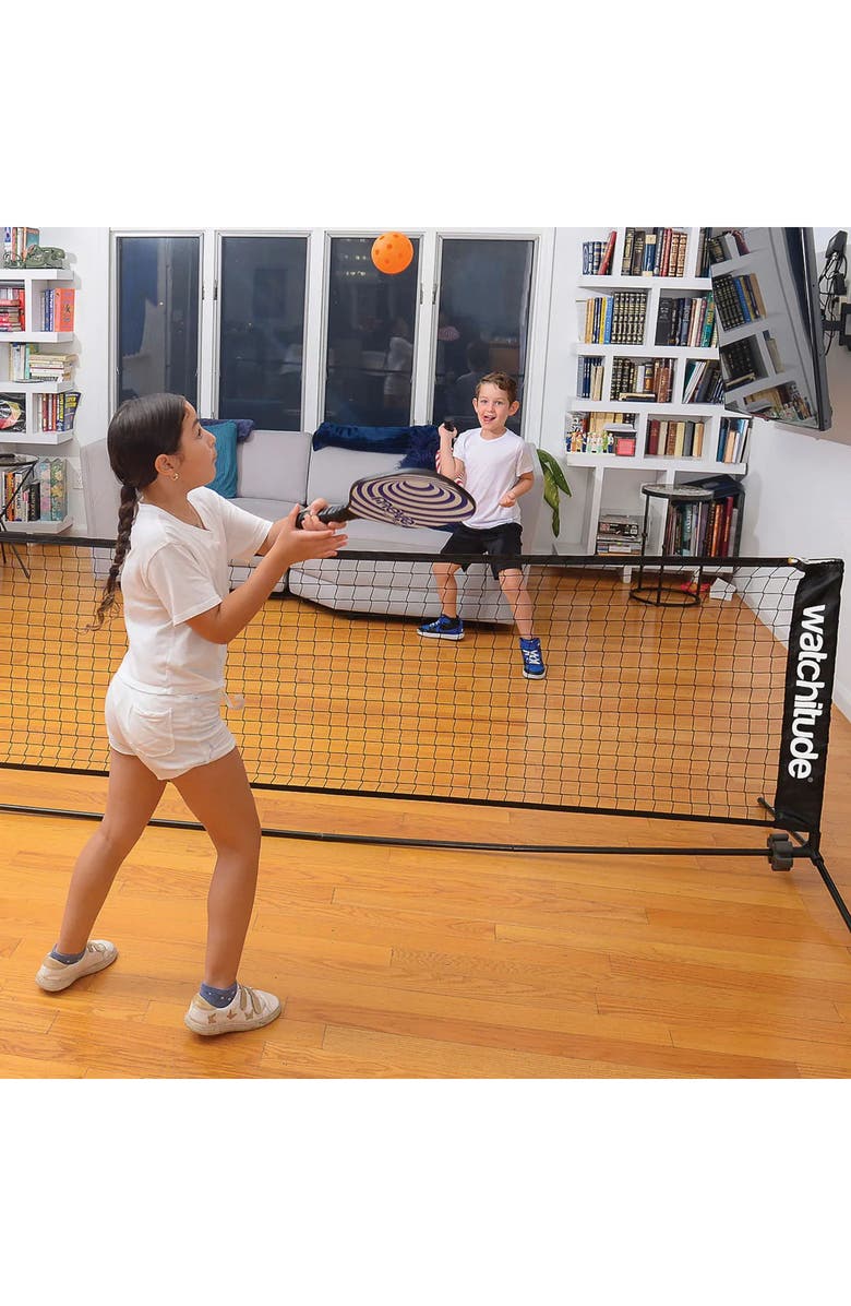 Uncommon Goods Kids Indoor/Outdoor Pickleball Set by Watchitude, Alternate, color, Blue / Red