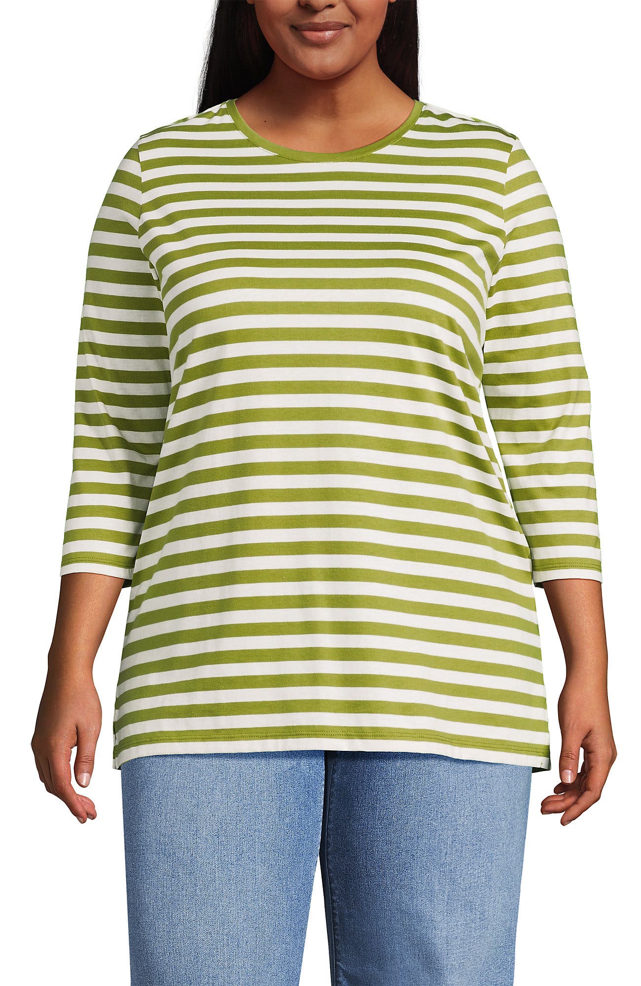 Vintage Lime Even Stripe