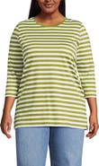 Lands' End 3/4 Sleeve Cotton Supima Tunic