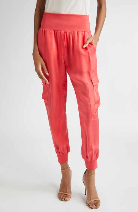 Cinq à Sept Giles Cupro Crop Cargo Joggers