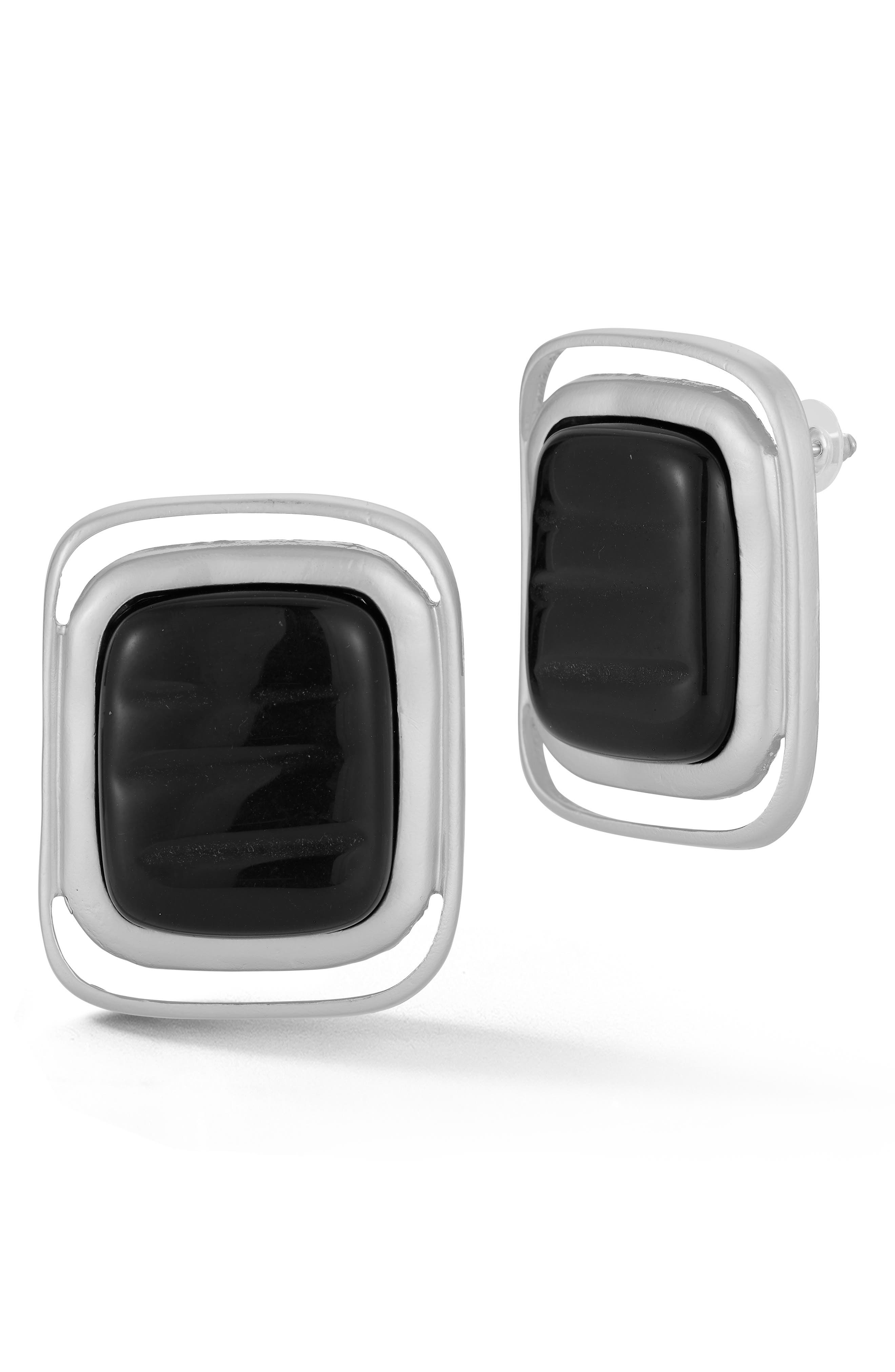 Rectangular Drop Earrings