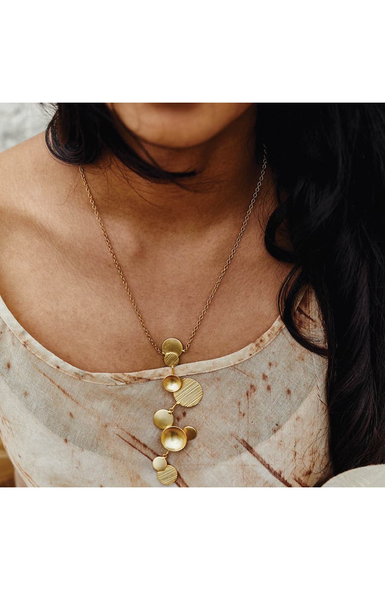 Dhwani Bansal AEYA PENDANT, Alternate, color, Gold Plated