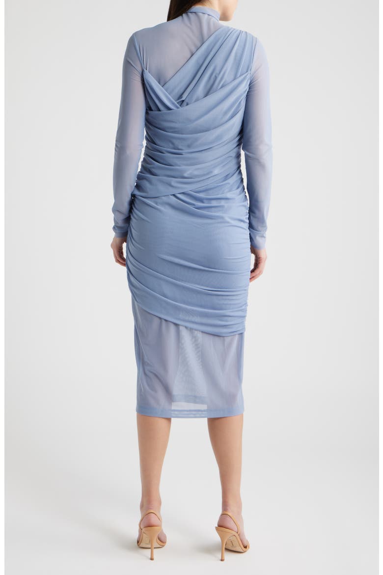 Etulia Ruched Long Sleeve Dress, Alternate, color, BT BU