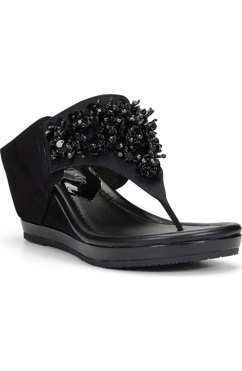 Donald Pliner Malone Crystal & Sequin Embellished Wedge Slide Sandal, Main, color,