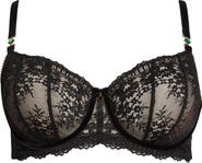 Dita Von Teese Floradora Curve Embroidered Underwire Balconette Bra
