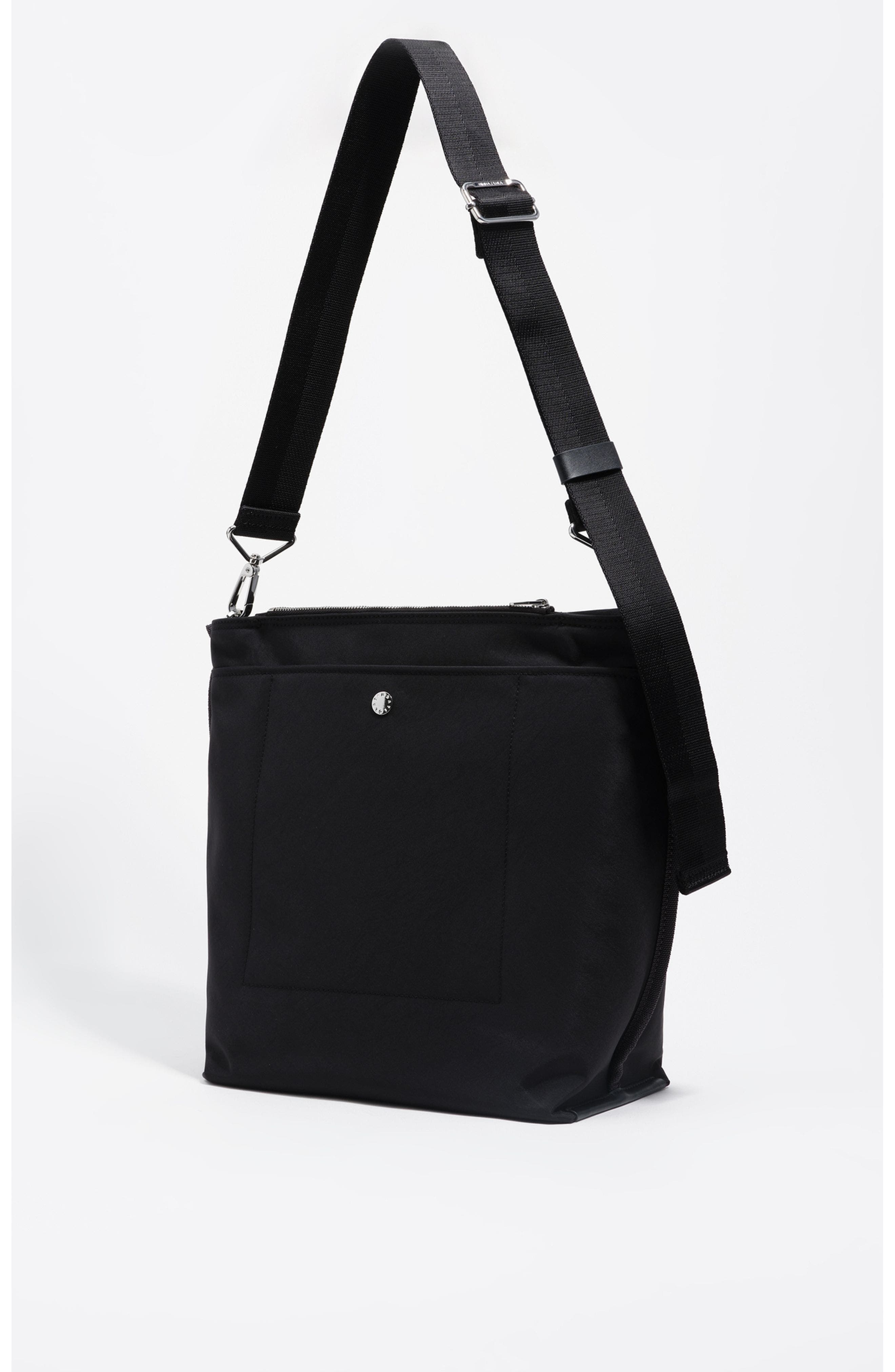 Bimba y Lola Large Nylon Carlino Bag, Alternate, color, Black