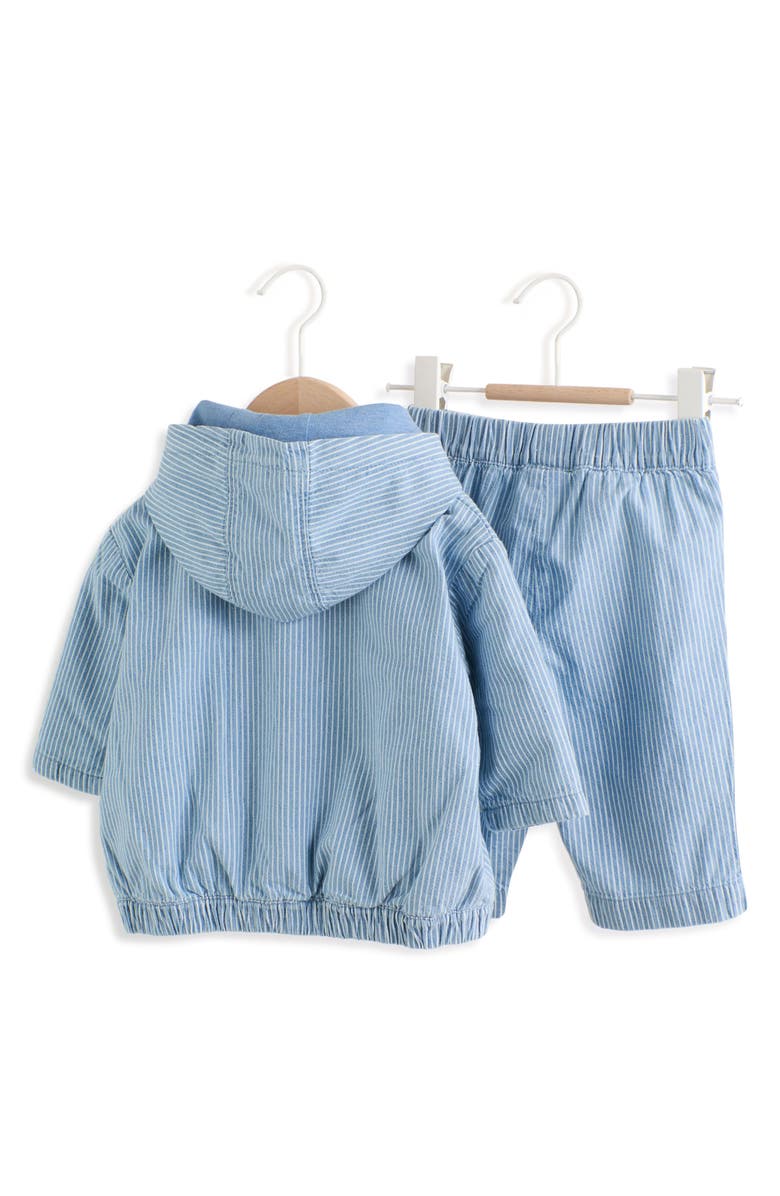 NEXT T-Shirt, Stripe Jacket & Pants Set, Alternate, color, Blue