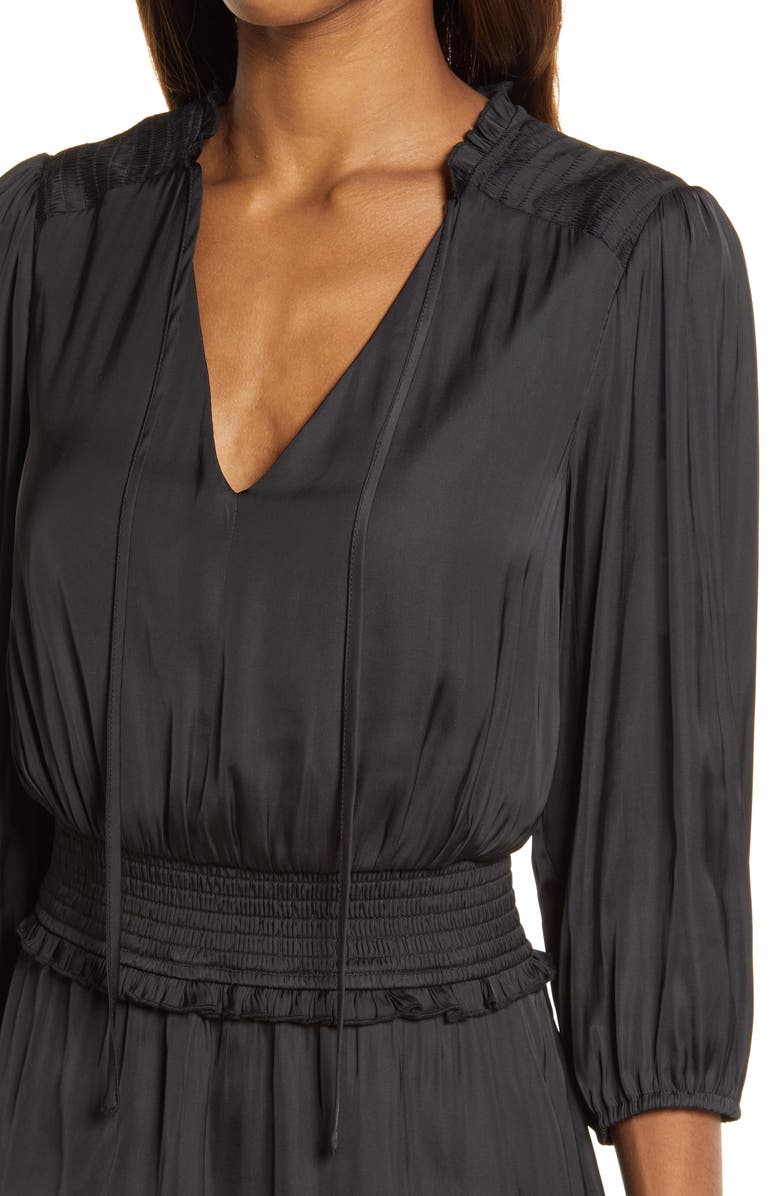 Sam Edelman Long Sleeve Tiered Dress, Alternate, color, 