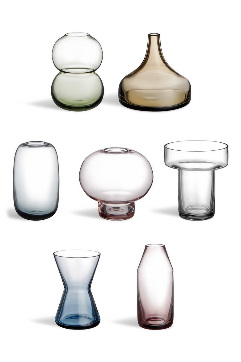Midsummer Set of 7 Mini Vases, Main, color, MULTI