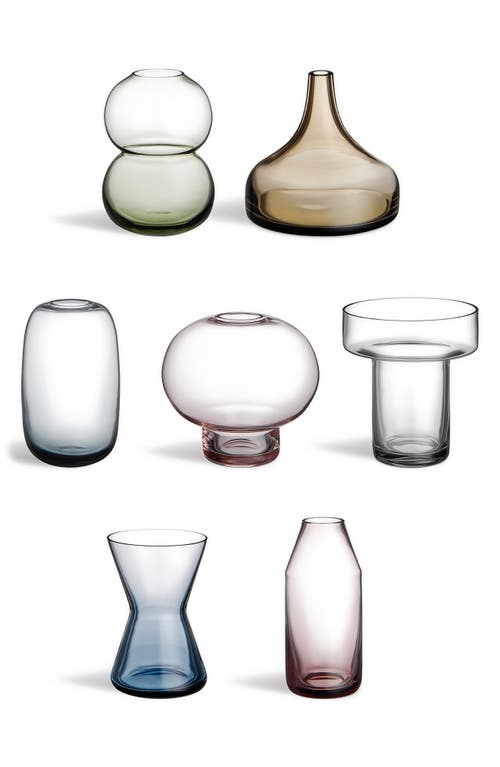 Orrefors Midsummer Set Of 7 Mini Vases In Multi