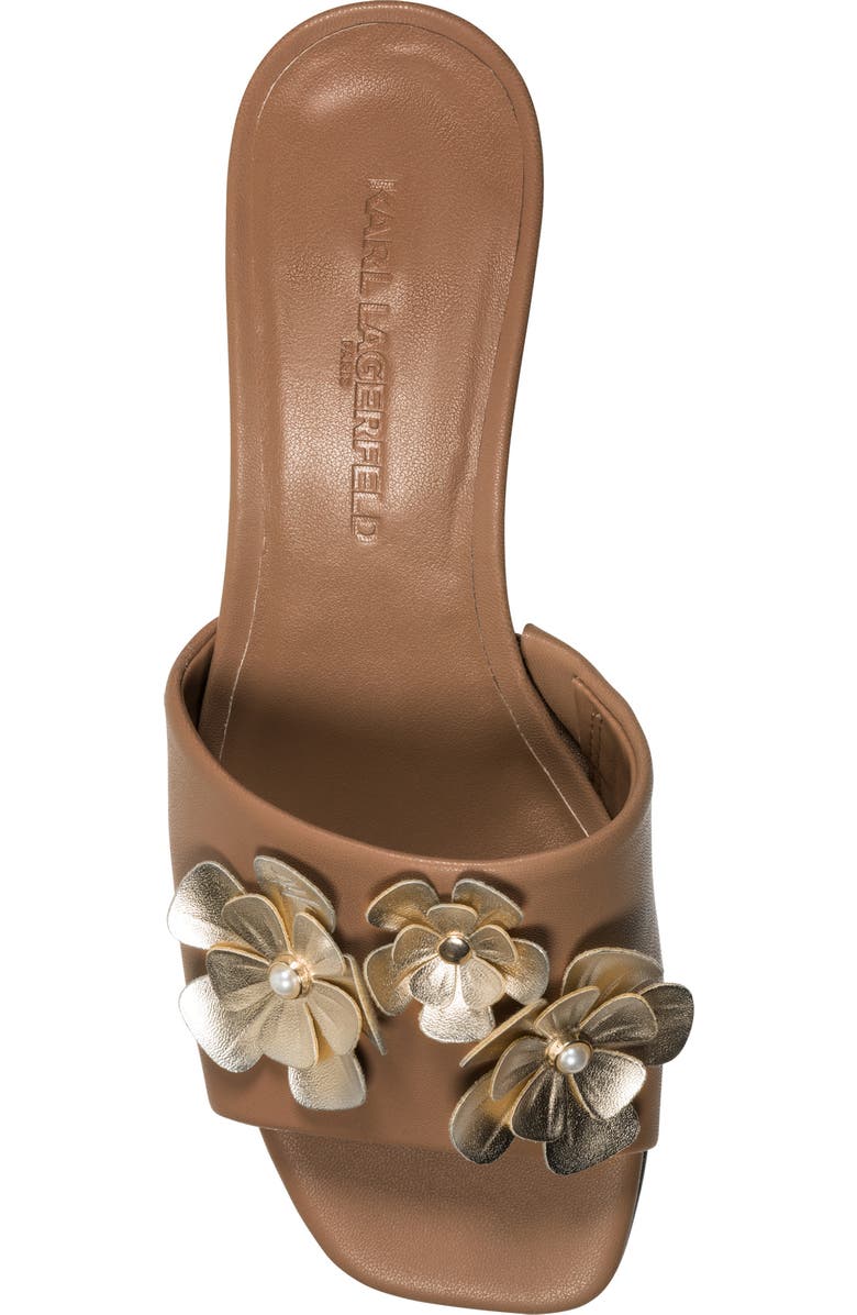 KARL LAGERFELD PARIS Sandreea Slide Sandal, Alternate, color, Tan