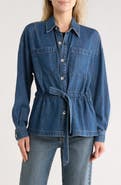 rag & bone Layla Tie Waist Denim Shirt Jacket