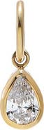 BY ADINA EDEN Lab Grown Diamond Pear Bezel Dangling Charm14K