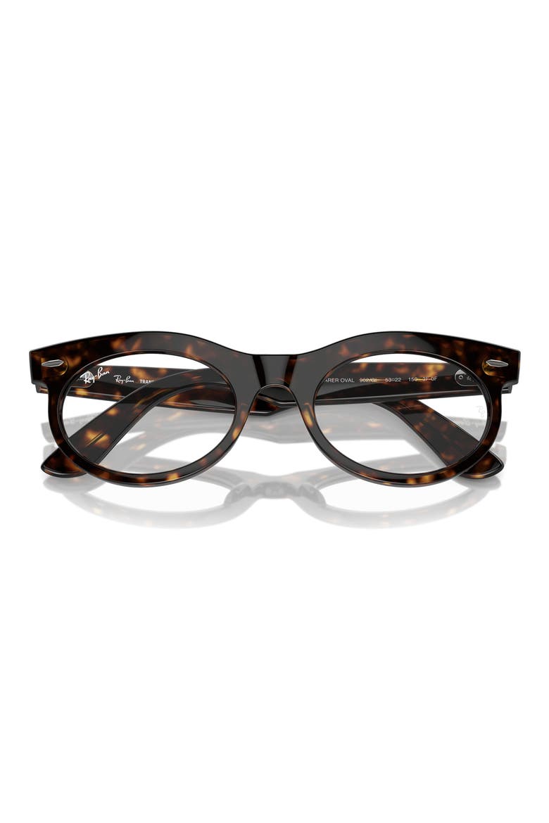 Wayfarer Transitions 50mm Oval Sunglasses, Alternate, color, HAVANA