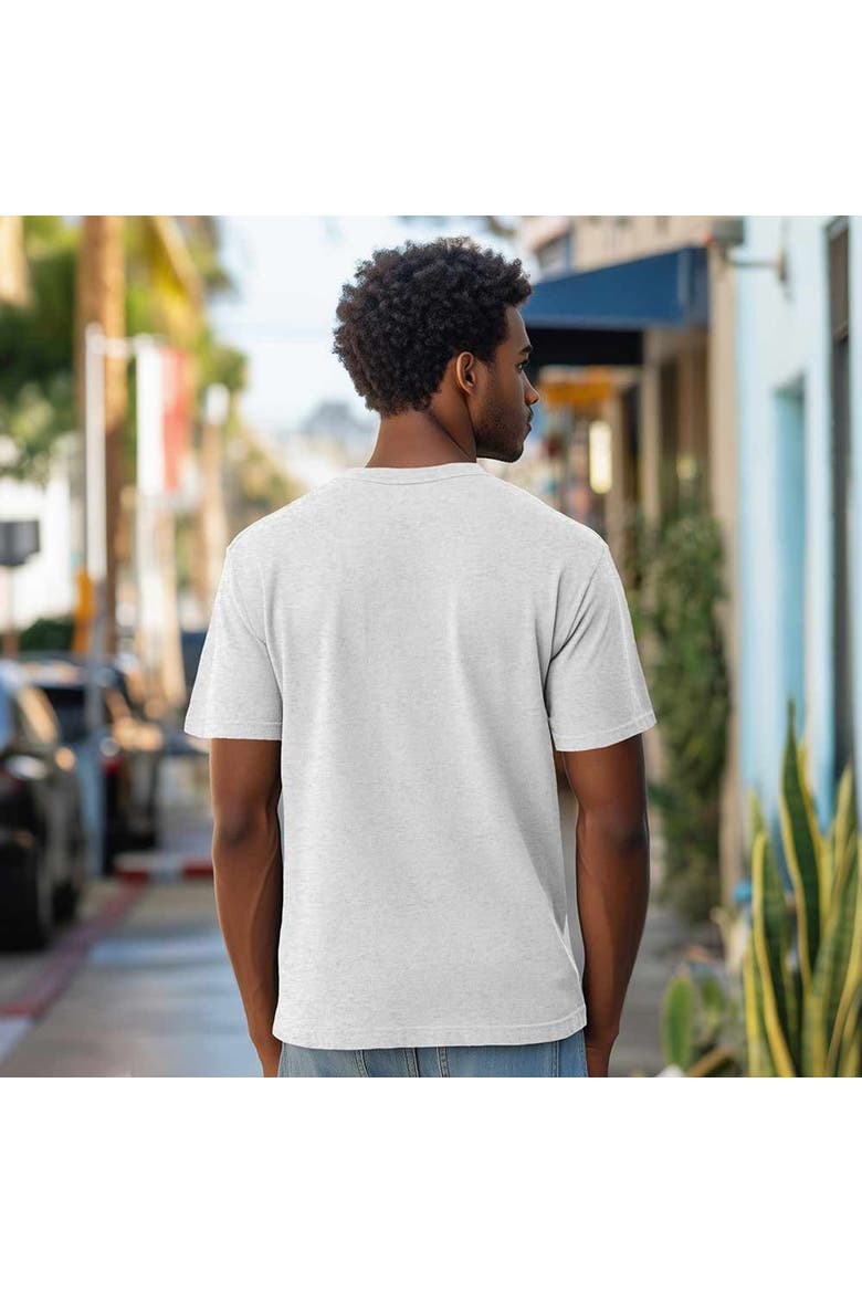 Mens Lil Heart Midweight Cotton Tee, Alternate, color, Ash Gray