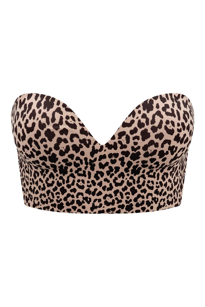 Zero Edge™ Strapless Underwire Bustier Bra, Alternate, color, LEOPARD