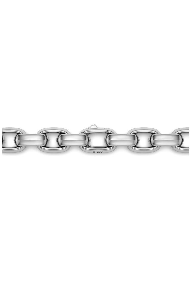 Men's Oval Chevron Link Necklace, Alternate, color, SILVER