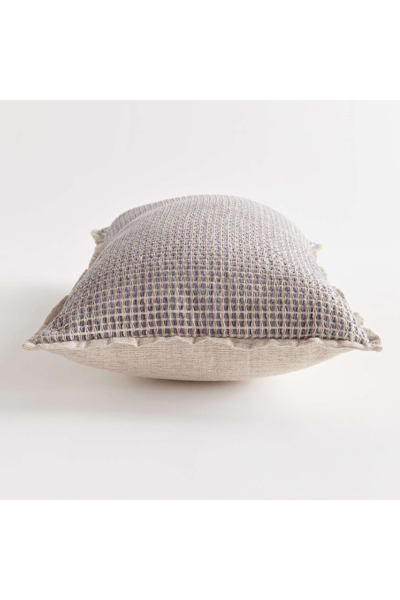 Sasha Jacquard Handwoven Indoor/Outdoor Lumbar Pillow 12" x 22", Alternate, color, Gray