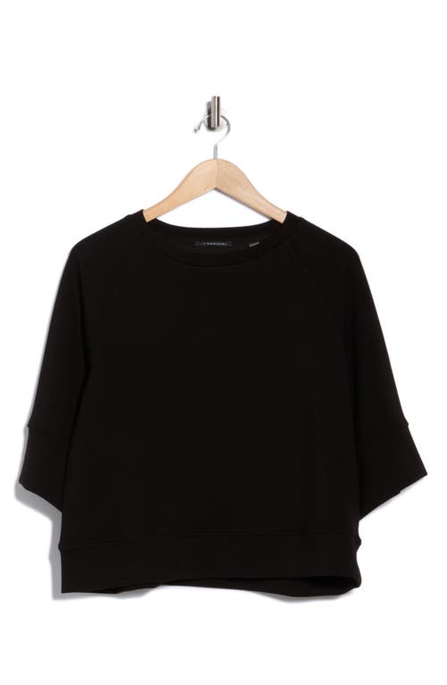 T Tahari Scuba Knit Sweatshirt In Black