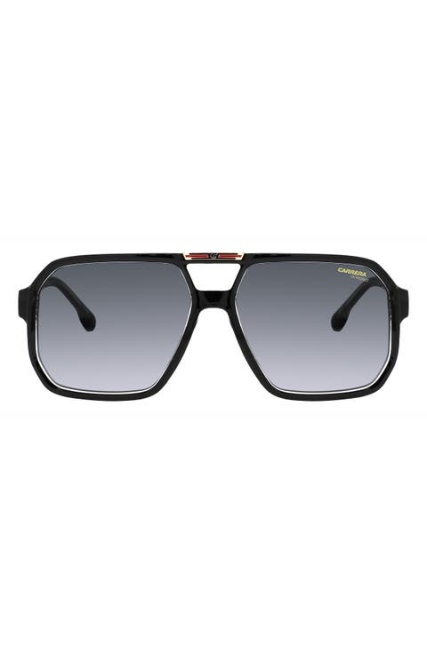 Victory 60mm Gradient Square Sunglasses