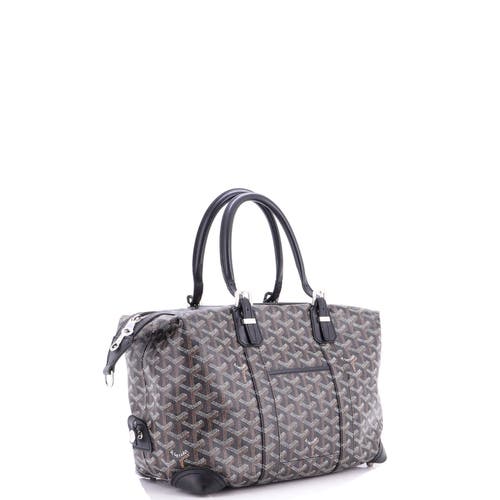 Pre-owned Goyard  Goyard Boeing Travel Bag Coated Canvas 30 In Pattern