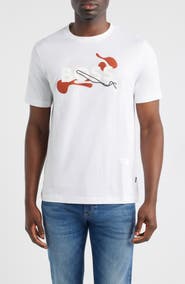 BOSS Thompson Embossed Logo Graphic T-Shirt