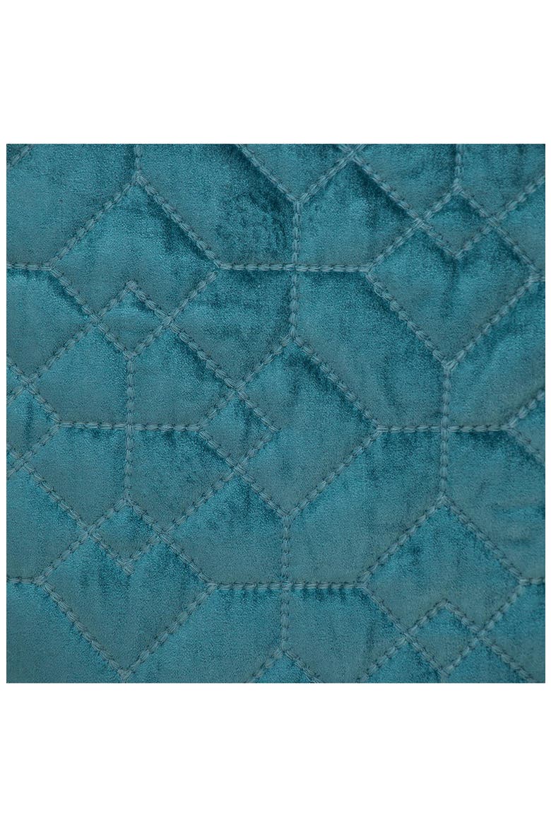 Sora Quilted Throw Pillow, Alternate, color, TEAL