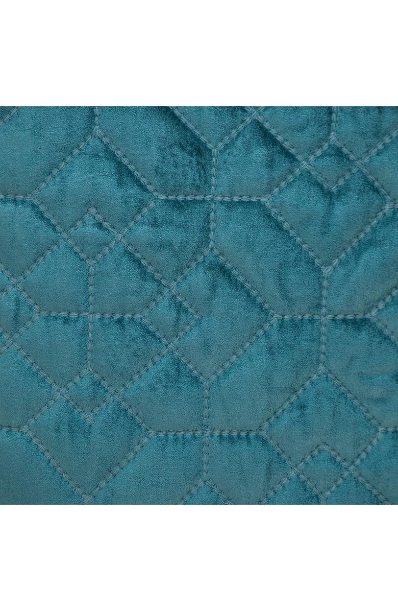 PARKLAND COLLECTION Sora Quilted Throw Pillow, Alternate, color, Teal