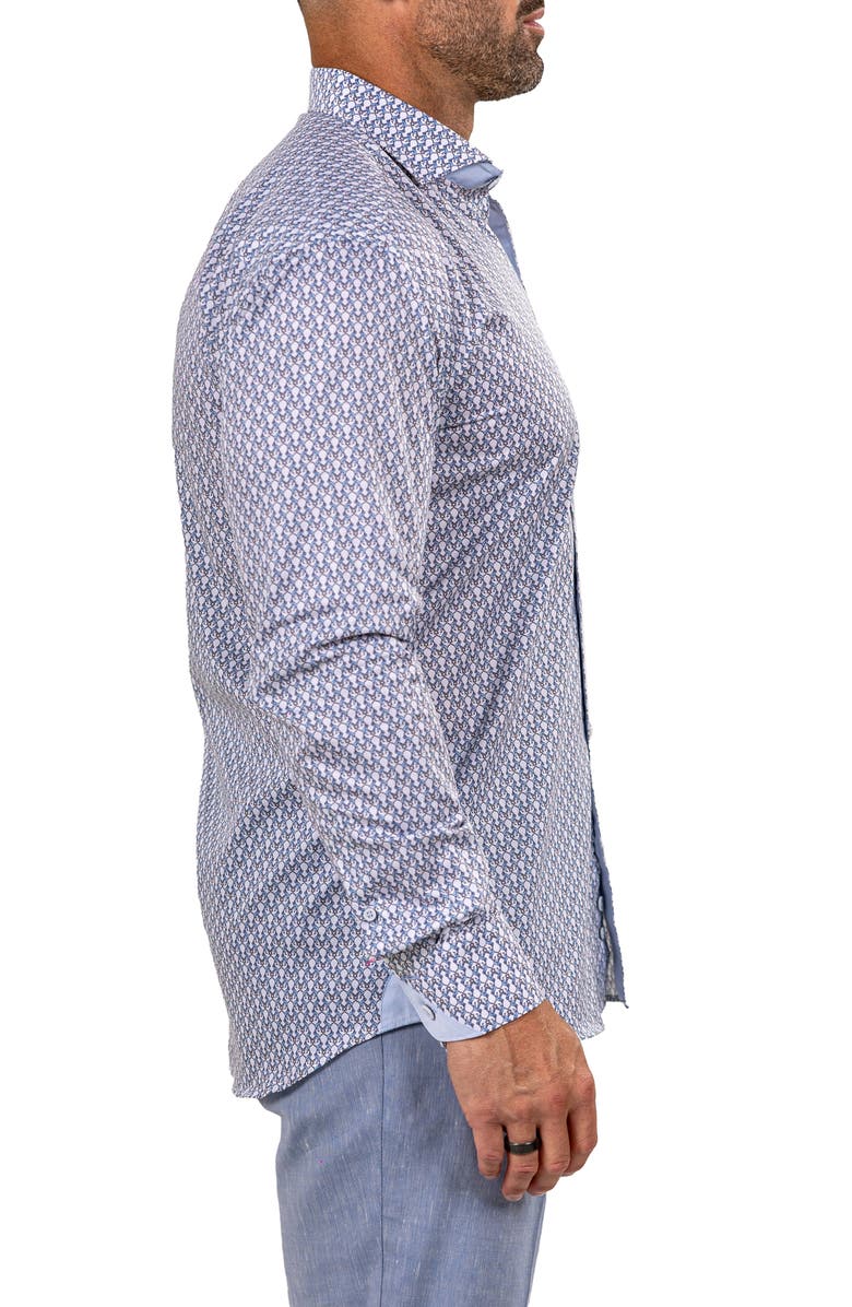 Maceoo Einstein Marthyr 0245 Contemporary Fit Button-Up Shirt, Alternate, color, 