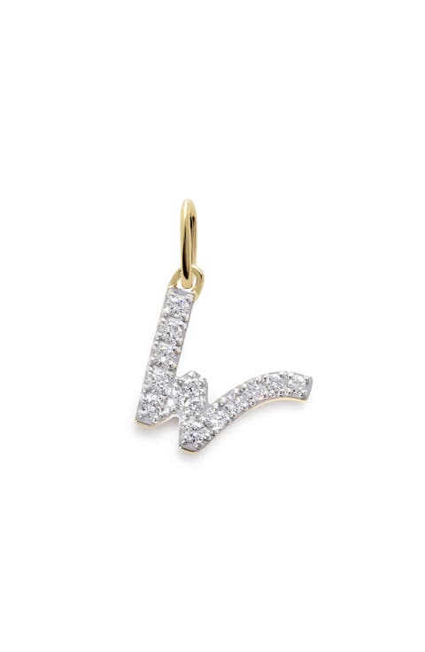 Lab Grown Diamond Initial Pendant Charm