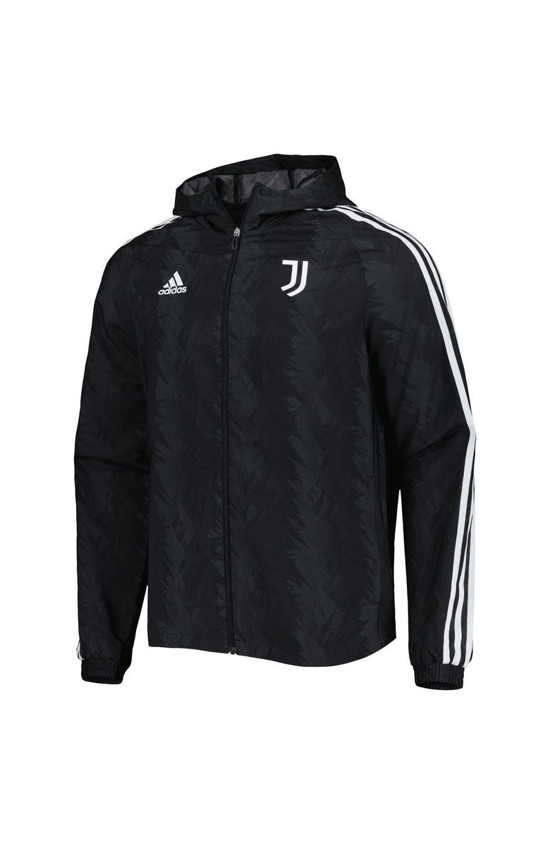 adidas Men's adidas Charcoal Juventus DNA Raglan Full-Zip Hoodie Windbreaker Jacket, Alternate, color, 