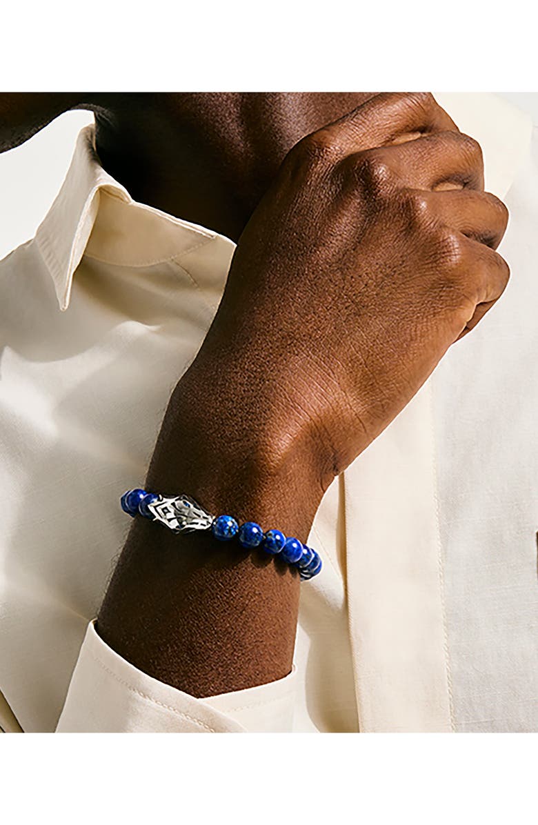 John Hardy Men's Naga Beaded Bracelet, Alternate, color, Silver