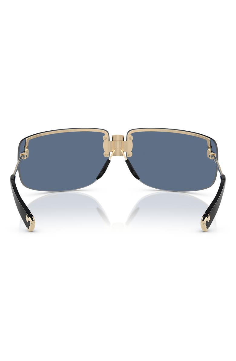 Tory Burch 75mm Semi Rimless Pillow Sunglasses, Alternate, color,