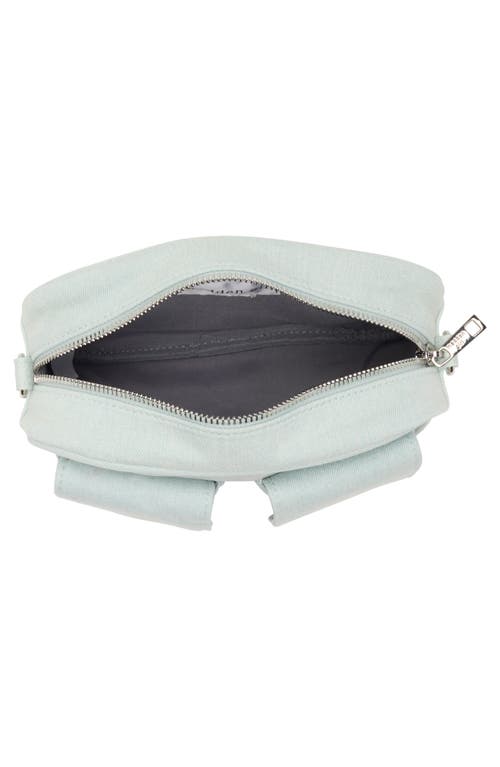 MADDEN GIRL MADDEN GIRL DENIM CAMERA CROSSBODY BAG