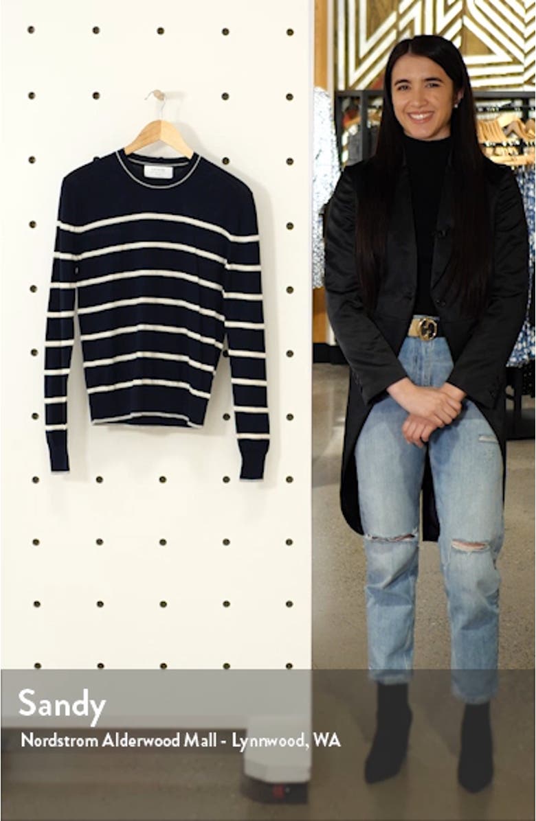 Neat Stripe Cotton Sweater, sales video thumbnail