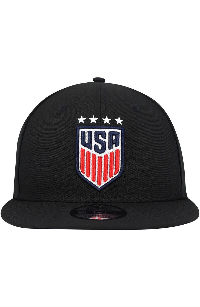 New Era Men's New Era Black USWNT Team Basic 9FIFTY Snapback Hat, Alternate, color, Black