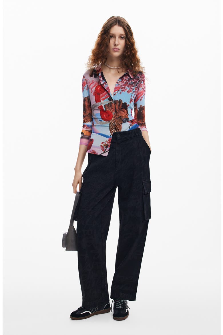 Lacroix Cargo Pants, Alternate, color, BLACK