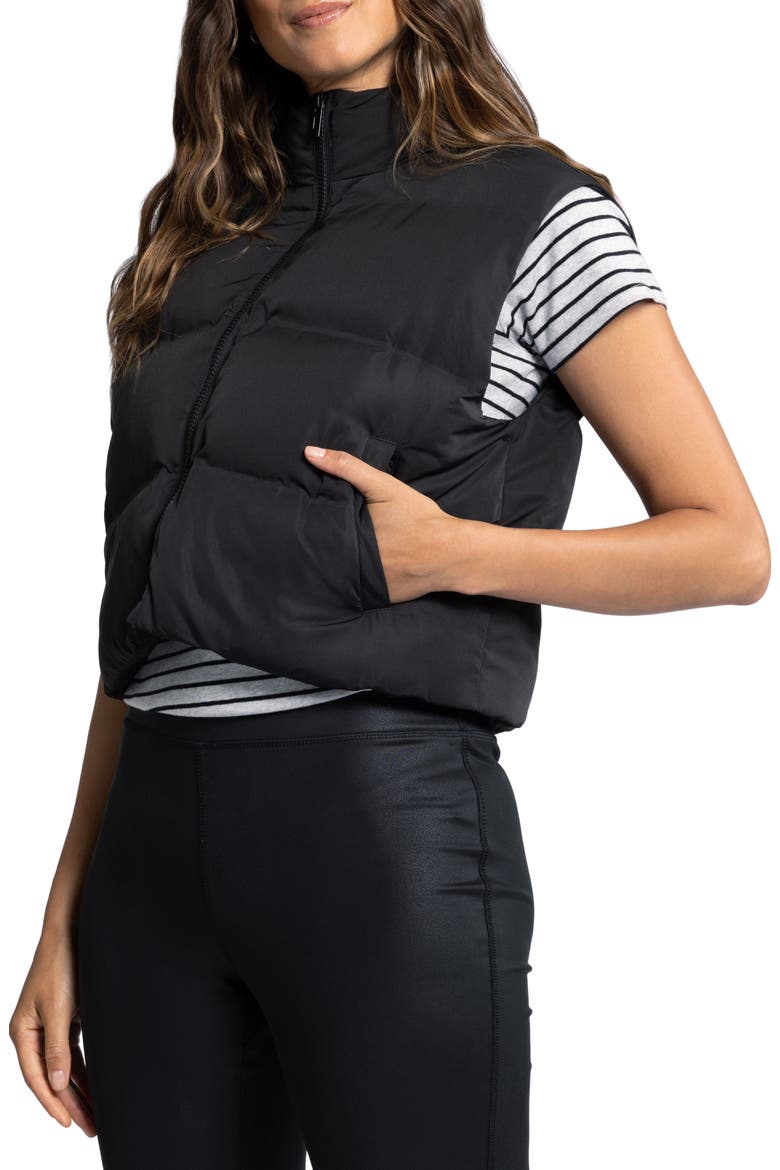 Issey Puffer Vest, Alternate, color, BLACK
