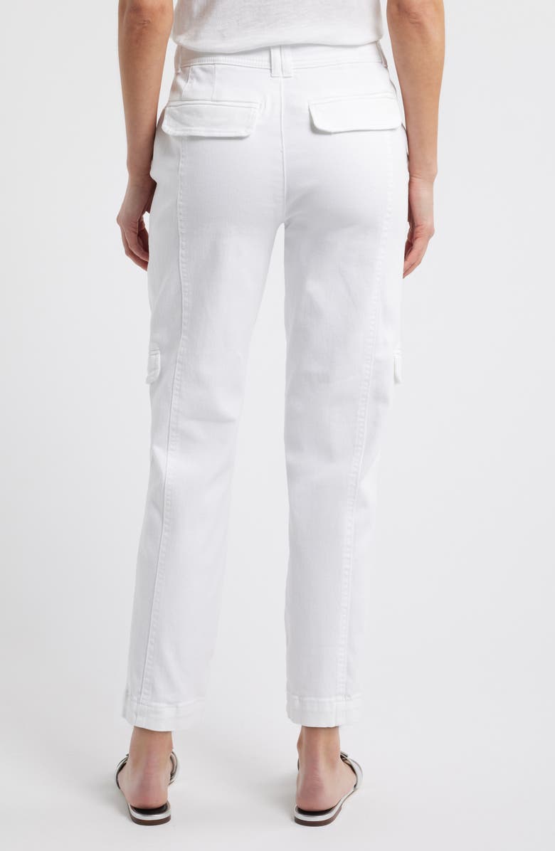 Wit & Wisdom 'Ab'Solution High Waist Ankle Tapered Twill Cargo Pants, Alternate, color, 