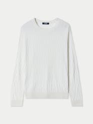 GOBI Mongolian Cashmere Silk Cashmere Textured Sweater