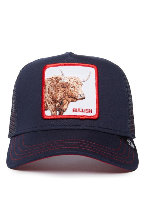Goorin Bros . The Bullish Bull Snapback Trucker Hat In Blue