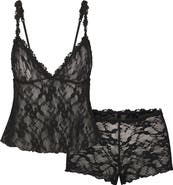 SKIMS Stretch Lace Triangle Camisole
Shorts Set