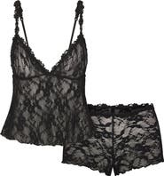 SKIMS Stretch Lace Triangle Camisole & Shorts Set