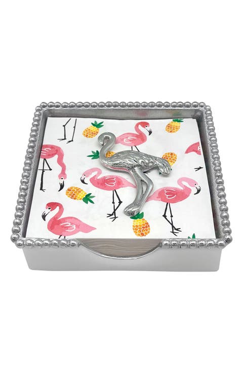 Beaded Napkin Box Set