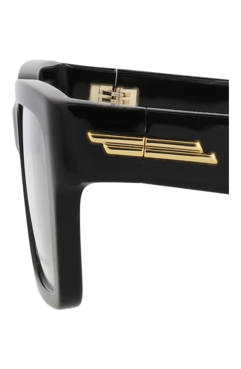 Bottega Veneta Optical Glasses, Alternate, color, Black Black Transparent
