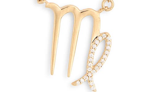 Lana 14k Gold Diamond Zodiac Virgo Pendant Necklace In Gold