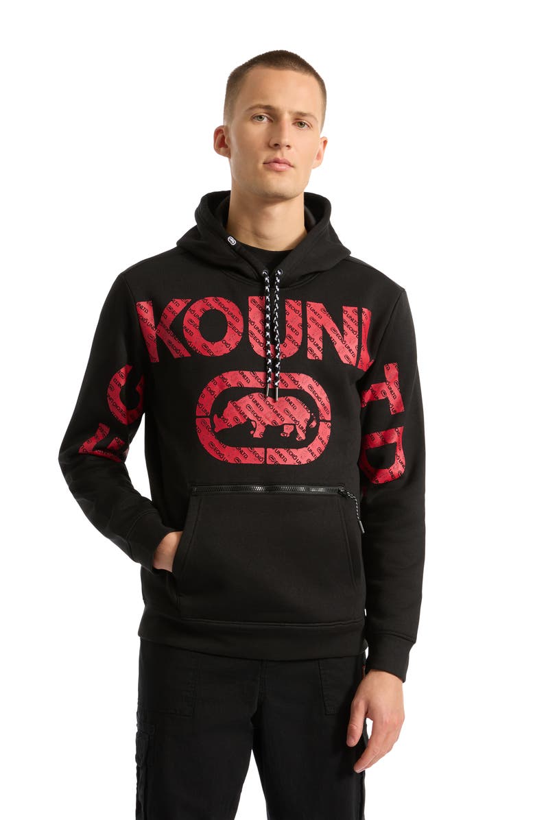 Ecko Unltd. Spreadout Hoodie, Main, color, Grey Marled