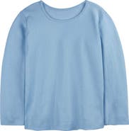 Mightly Organic Cotton Long Sleeve Ribbed Scoop Neck Tee